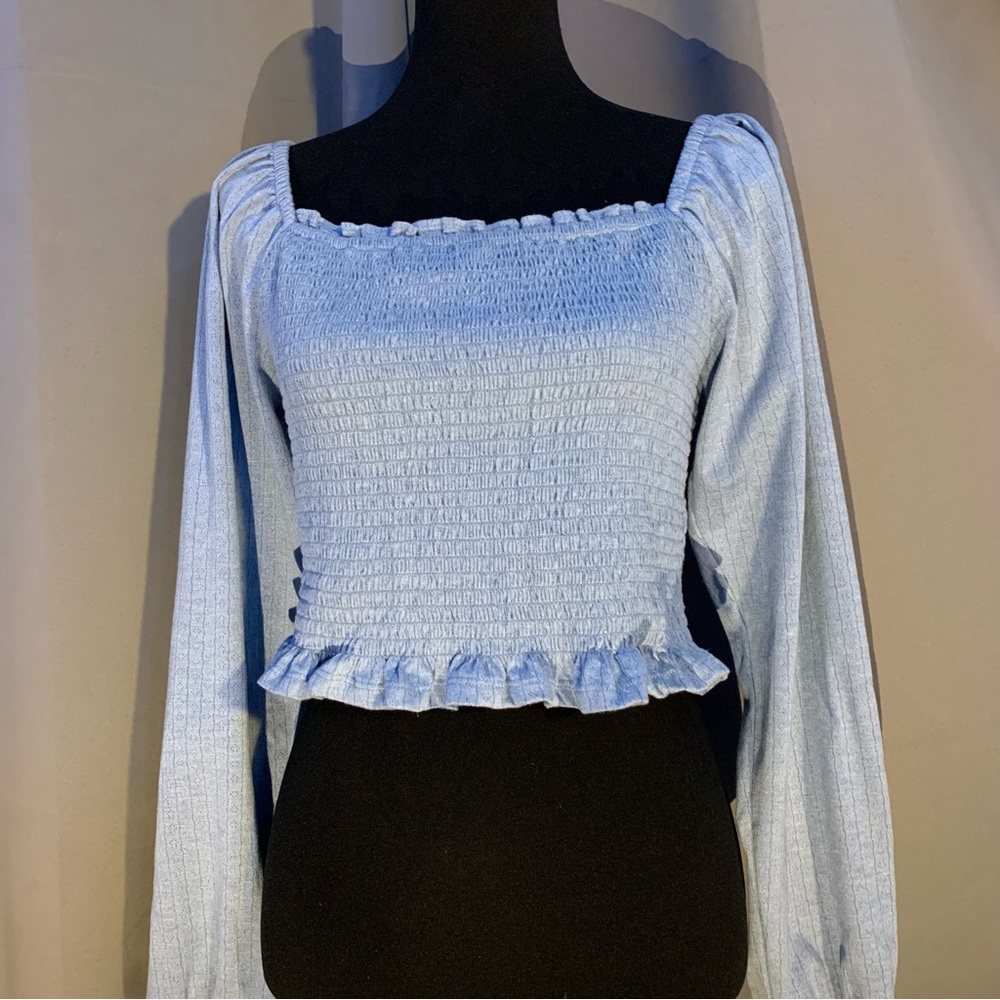 Juniors SO long-sleeve Smocked